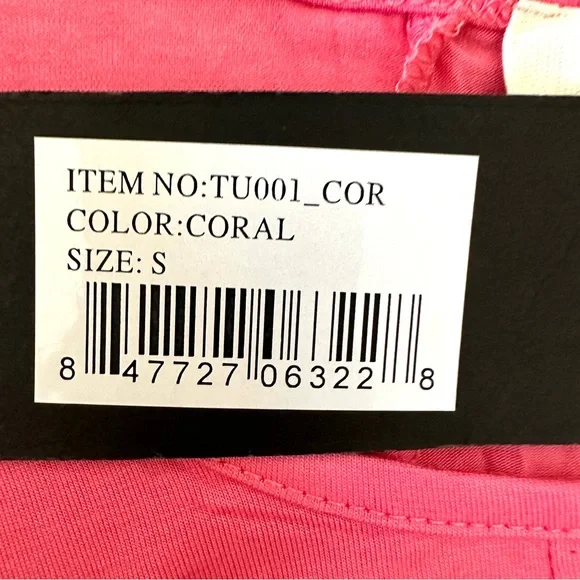 NWT Chic Asymmetrical Hemline Light Pink Tunic Top Size S - Picture 5 of 6